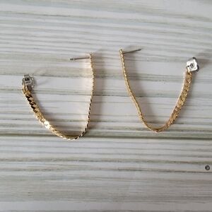 C3 Vintage Sarah Coventry Gold-tone Chain Pierced Earrings